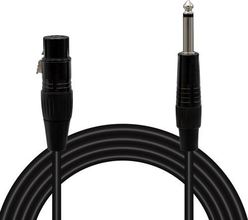 LD379 XLR CANON DİŞİ + 6.3 MM MONO ERKEK 1 METRE KABLO