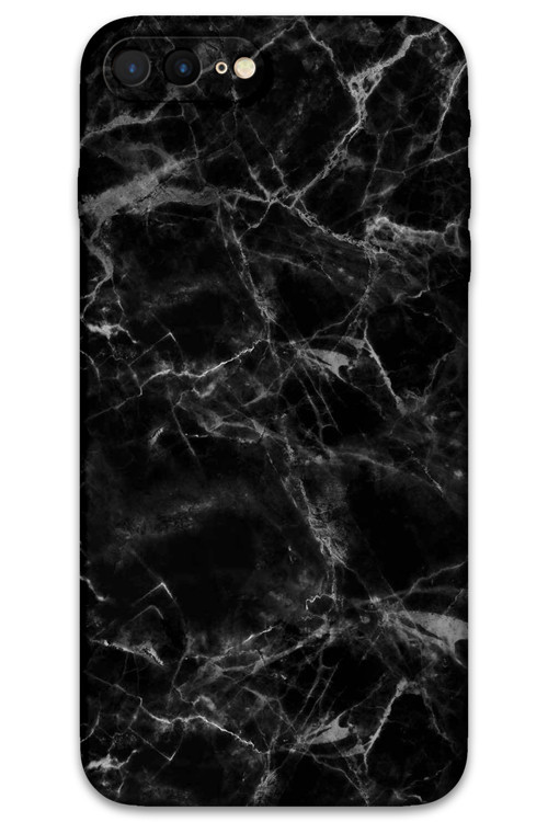 İphone 7 Plus Uyumlu Mermer Desenli Telefon Kılıfı + Ekran Koruyucu - 5815