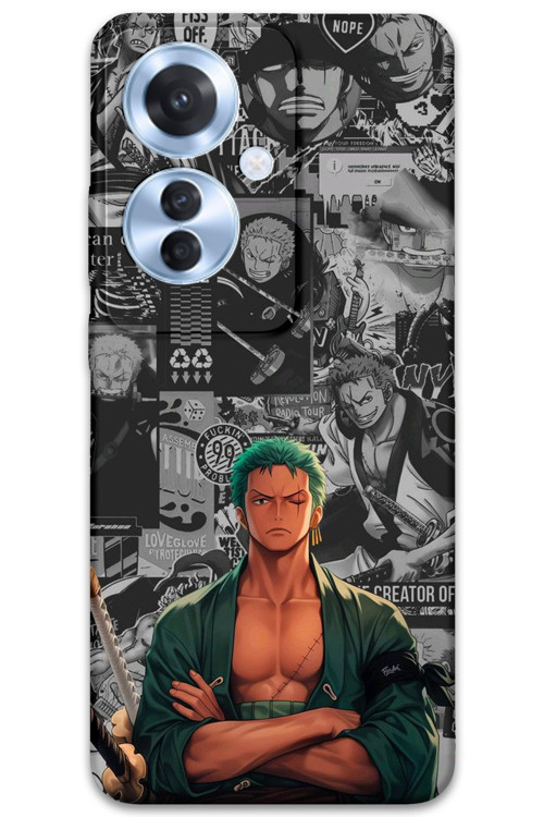 Oppo Reno 11F Uyumlu Anime Desenli Telefon Kılıfı + Ekran Koruyucu - 5756