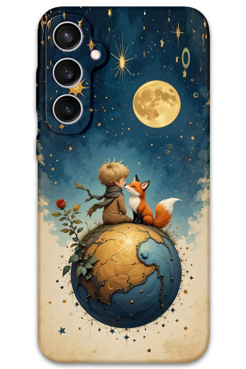 Galaxy S24 Uyumlu Çizgi Film Desenli Telefon Kılıfı + Ekran Koruyucu - 5823