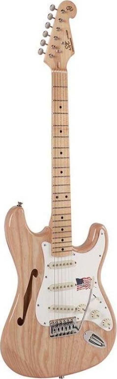 SST/ALDER/H/NA Hollow Body Elektro Gitar (Natural)