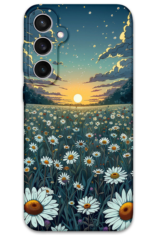 Galaxy S25 Plus Uyumlu Çiçek Desenli Telefon Kılıfı + Ekran Koruyucu - 5792