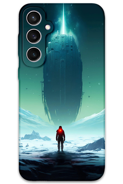 Galaxy S24 Plus Uyumlu Uzay Desenli Telefon Kılıfı + Ekran Koruyucu - 5864