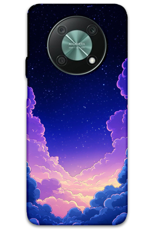 Huawei Nova Y90 Uyumlu Uzay Desenli Telefon Kılıfı + Ekran Koruyucu - 5867