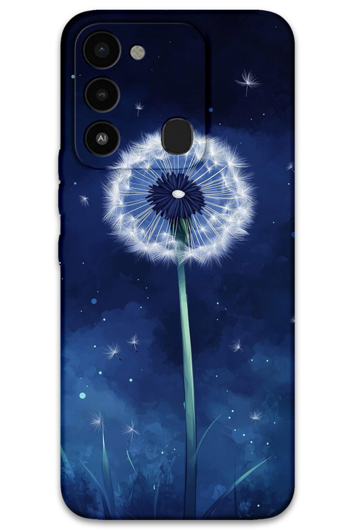 Tecno Spark 8C Uyumlu Çiçek Desenli Telefon Kılıfı + Ekran Koruyucu - 5787