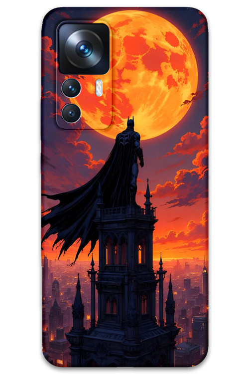 Xiaomi Mi 12T Pro Uyumlu Batman Desenli Telefon Kılıfı + Ekran Koruyucu - 5829