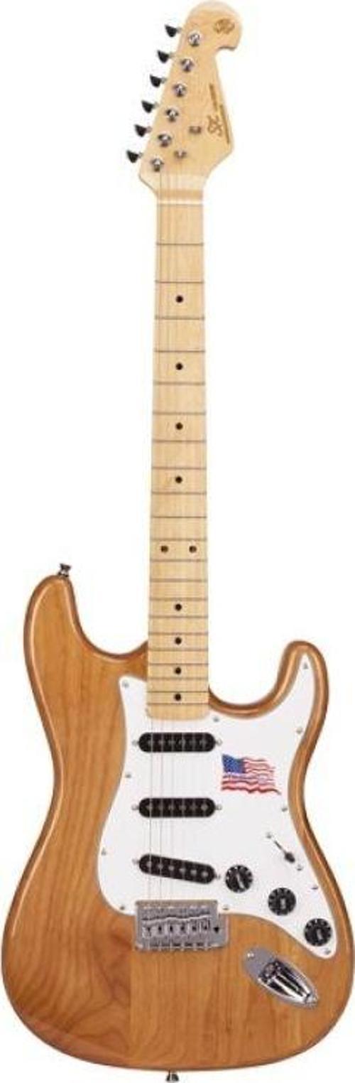 Stratocaster Elektro Gitar (Naturel)