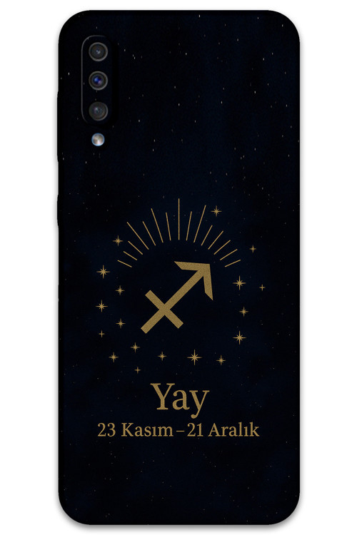 Galaxy A70 Uyumlu Yay Burcu Desenli Telefon Kılıfı + Ekran Koruyucu - 5776