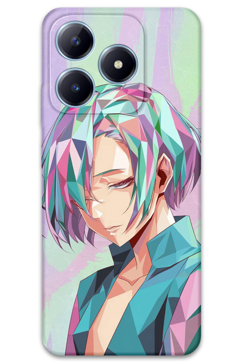 Realme Note 50 Uyumlu Anime Desenli Telefon Kılıfı + Ekran Koruyucu - 5743