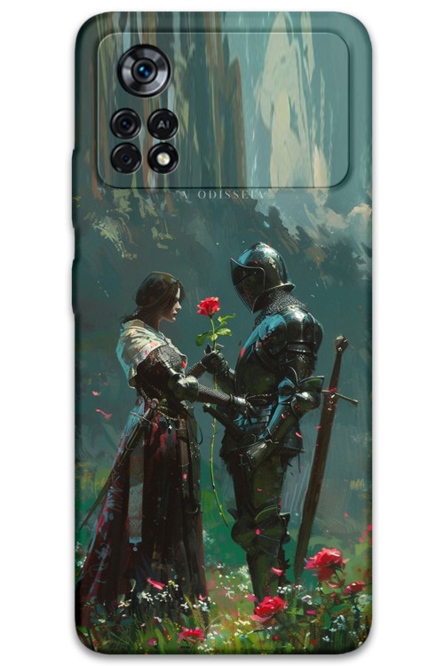 Poco X4 Pro 5G Uyumlu Retro Desenli Telefon Kılıfı + Ekran Koruyucu - 5839