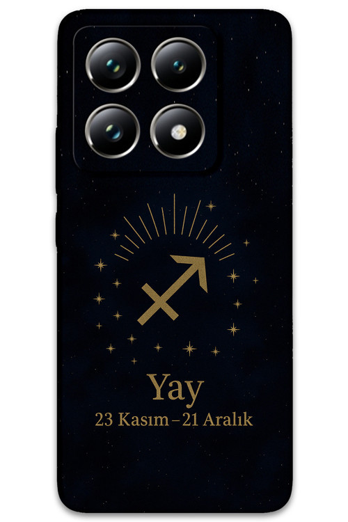 Xiaomi Mi 14T Uyumlu Yay Burcu Desenli Telefon Kılıfı + Ekran Koruyucu - 5776