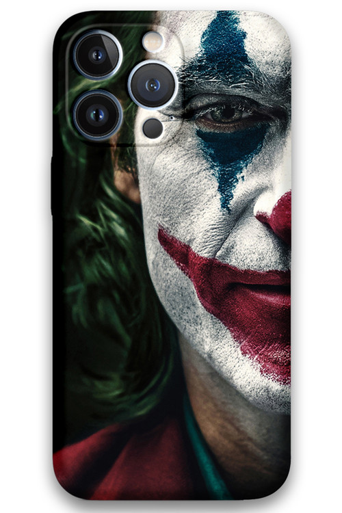 İphone 13 Pro Uyumlu Joker Desenli Telefon Kılıfı + Ekran Koruyucu - 5827