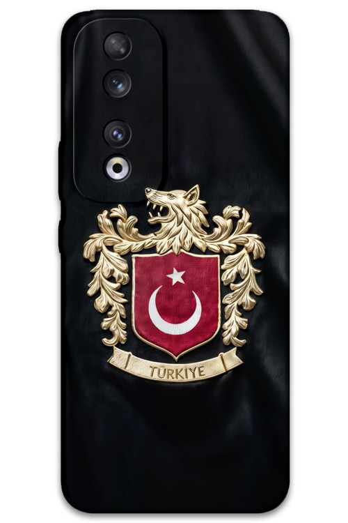 Huawei Honor 90 Uyumlu Türk Desenli Telefon Kılıfı + Ekran Koruyucu - 5855