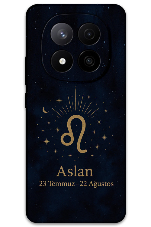 Poco X7 Uyumlu Aslan Burcu Desenli Telefon Kılıfı + Ekran Koruyucu - 5772