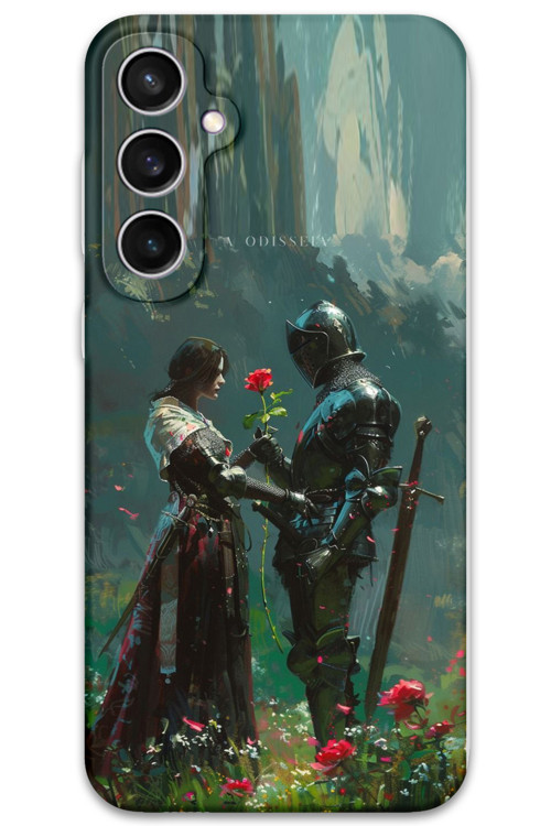 Galaxy S23 Fe Uyumlu Retro Desenli Telefon Kılıfı + Ekran Koruyucu - 5839