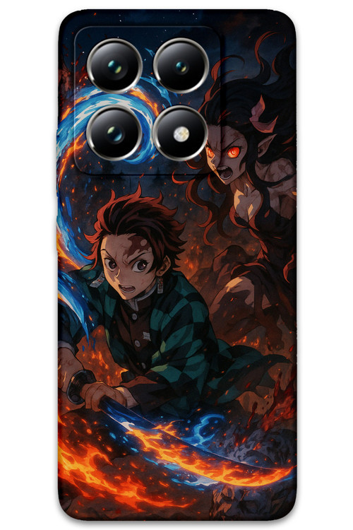 Xiaomi Mi 14T Pro Uyumlu Anime Desenli Telefon Kılıfı + Ekran Koruyucu - 5745