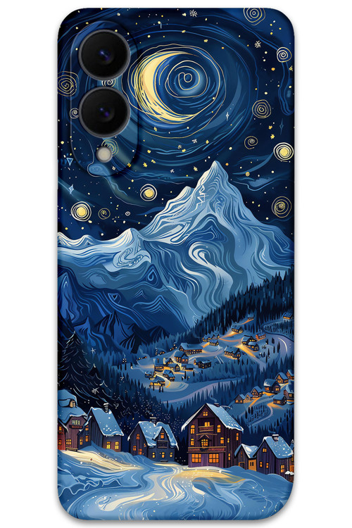 Galaxy S25 Edge Uyumlu Uzay Desenli Telefon Kılıfı + Ekran Koruyucu - 5857