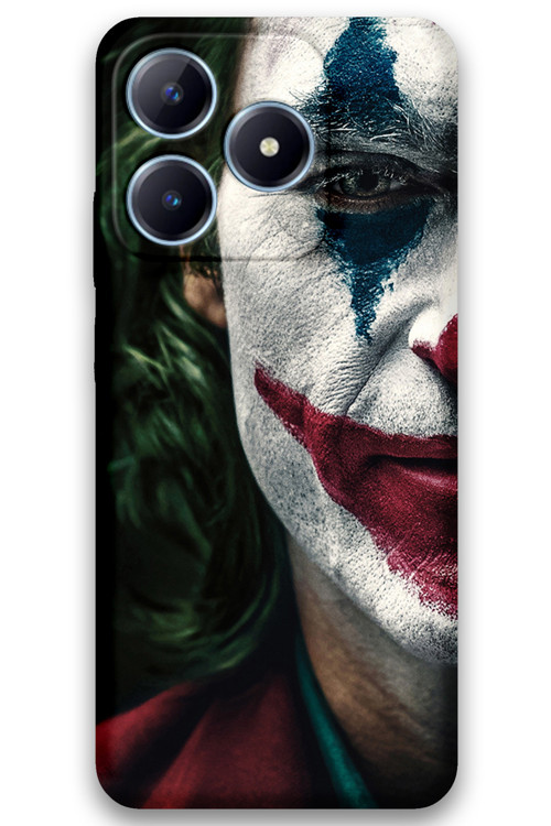 Realme Note 50 Uyumlu Joker Desenli Telefon Kılıfı + Ekran Koruyucu - 5827