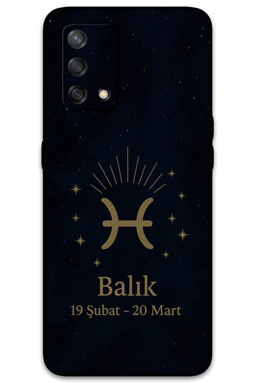 Oppo A74 Uyumlu Balık Burcu Desenli Telefon Kılıfı + Ekran Koruyucu - 5779