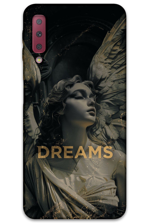 Galaxy A7 2018 Uyumlu Retro Desenli Telefon Kılıfı + Ekran Koruyucu - 5832