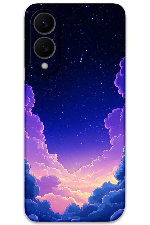 Galaxy S25 Edge Uyumlu Uzay Desenli Telefon Kılıfı + Ekran Koruyucu - 5867