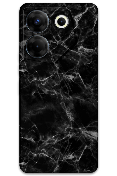Tecno Camon 20 Uyumlu Mermer Desenli Telefon Kılıfı + Ekran Koruyucu - 5815