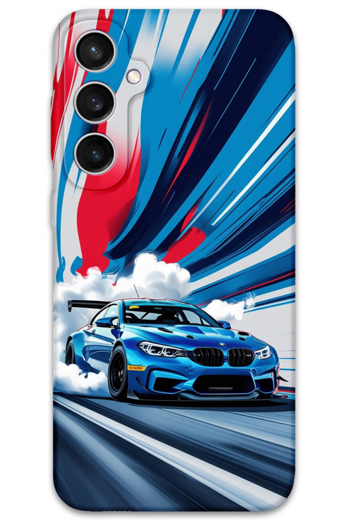 Galaxy S23 Fe Uyumlu Araba Desenli Telefon Kılıfı + Ekran Koruyucu - 5762