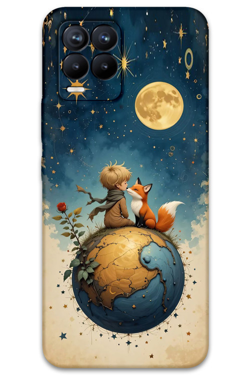 Realme 8 Pro Uyumlu Çizgi Film Desenli Telefon Kılıfı + Ekran Koruyucu - 5823