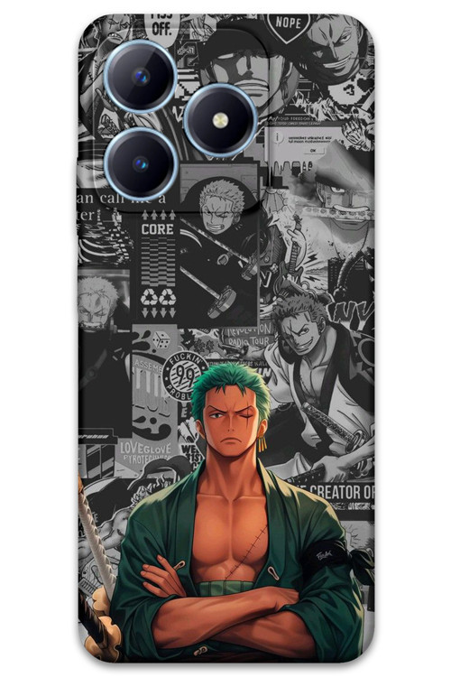 Realme Note 50 Uyumlu Anime Desenli Telefon Kılıfı + Ekran Koruyucu - 5756