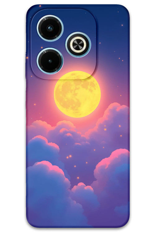 İnfinix Hot 40İ Uyumlu Uzay Desenli Telefon Kılıfı + Ekran Koruyucu - 5869