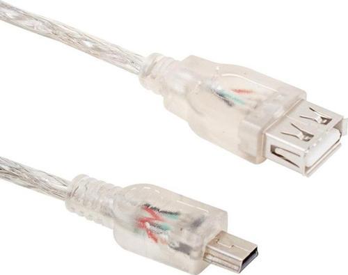 USB 5 PİN ERKEK-USB DİŞİ 1 METRE KABLO