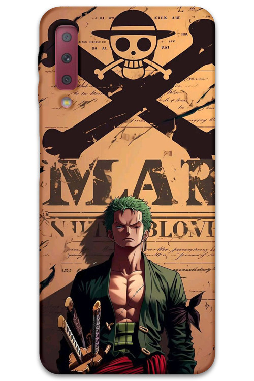 Galaxy A7 2018 Uyumlu Anime Desenli Telefon Kılıfı + Ekran Koruyucu - 5755