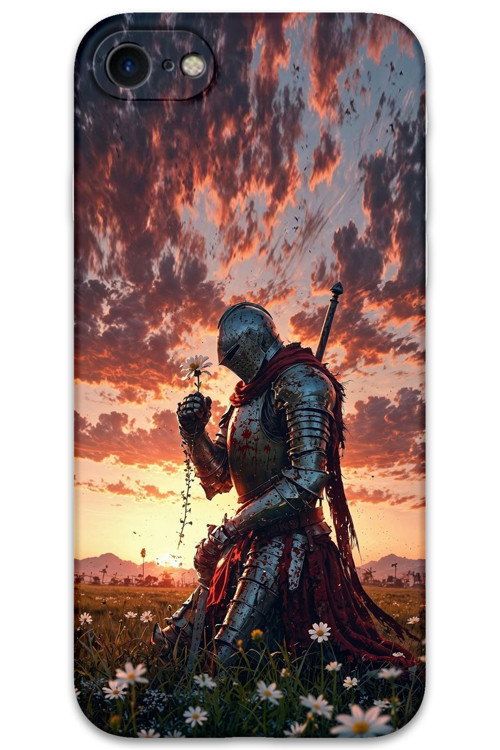 İphone Se 2020 Uyumlu Retro Desenli Telefon Kılıfı + Ekran Koruyucu - 5842