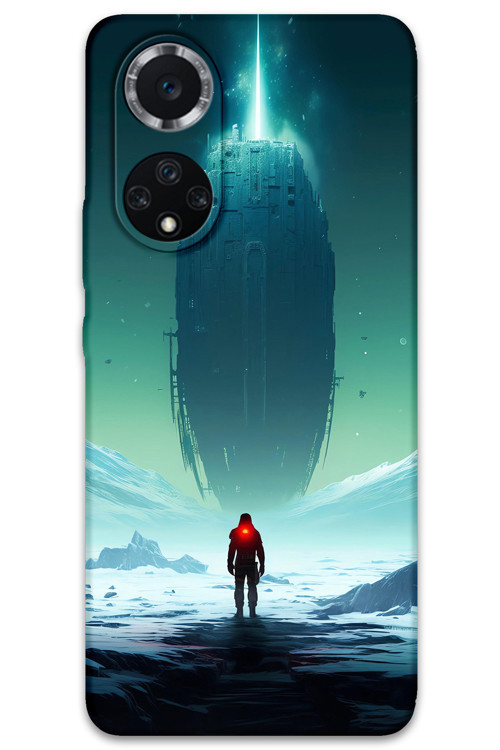 Huawei Nova 9 Uyumlu Uzay Desenli Telefon Kılıfı + Ekran Koruyucu - 5864