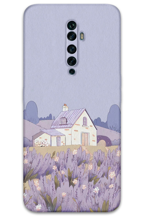 Oppo Reno 2Z Uyumlu Çiçek Desenli Telefon Kılıfı + Ekran Koruyucu - 5800