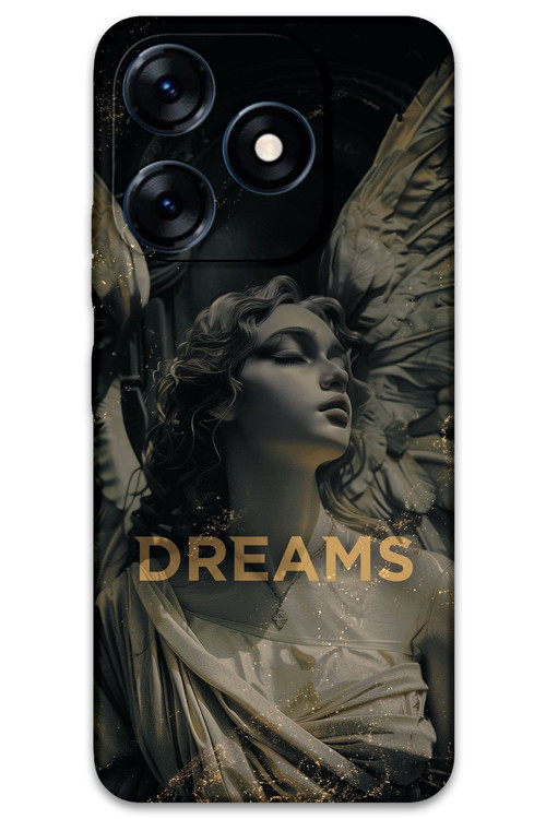 Tecno Spark 10 Uyumlu Retro Desenli Telefon Kılıfı + Ekran Koruyucu - 5832