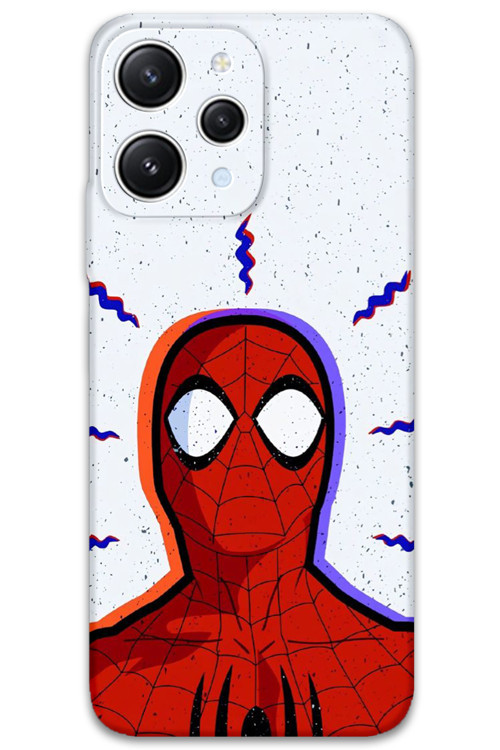 Xiaomi Redmi 12 Uyumlu Spiderman Desenli Telefon Kılıfı + Ekran Koruyucu - 5830