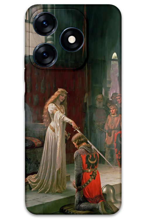Tecno Spark 10 Uyumlu Retro Desenli Telefon Kılıfı + Ekran Koruyucu - 5835
