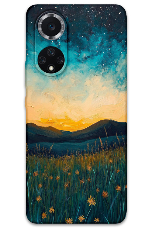 Huawei Nova 9 Uyumlu Uzay Desenli Telefon Kılıfı + Ekran Koruyucu - 5871