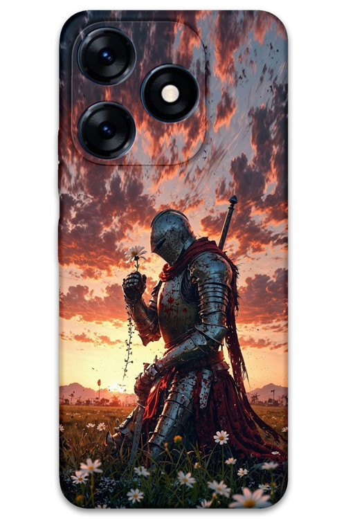 Tecno Spark 10 Uyumlu Retro Desenli Telefon Kılıfı + Ekran Koruyucu - 5842