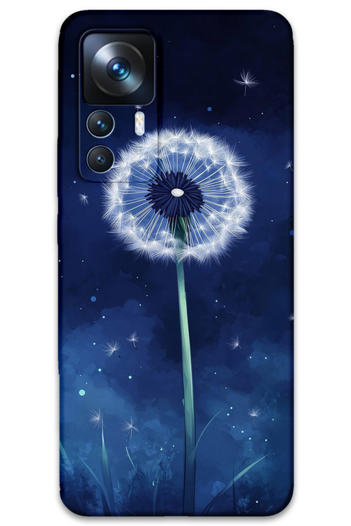 Xiaomi Mi 12T Pro Uyumlu Çiçek Desenli Telefon Kılıfı + Ekran Koruyucu - 5787