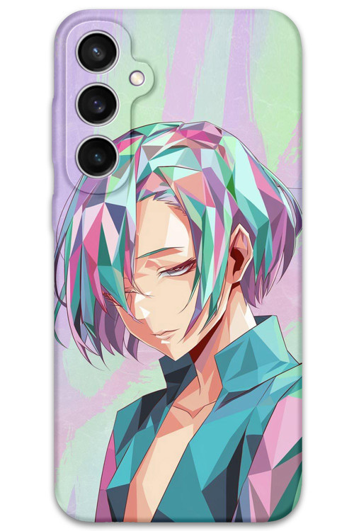 Galaxy S24 Fe Uyumlu Anime Desenli Telefon Kılıfı + Ekran Koruyucu - 5743