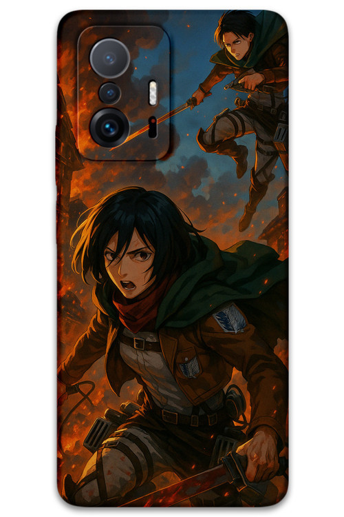 Xiaomi Mi 11T Pro Uyumlu Anime Desenli Telefon Kılıfı + Ekran Koruyucu - 5744