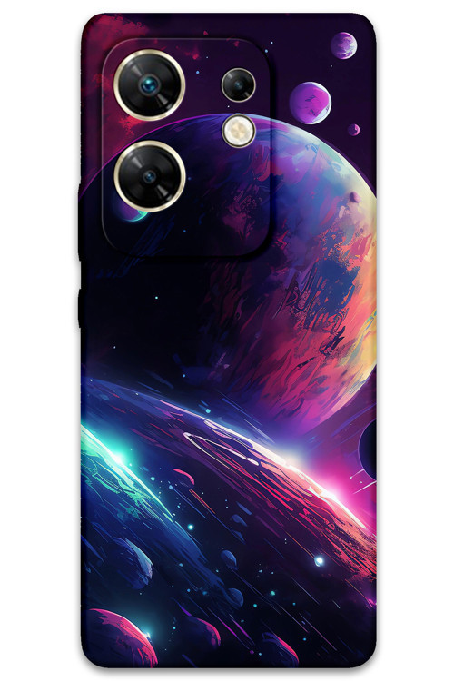 İnfinix Zero 30 4G Uyumlu Uzay Desenli Telefon Kılıfı - 5862