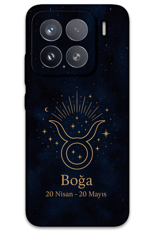Xiaomi Mi 15 Uyumlu Boğa Burcu Desenli Telefon Kılıfı + Ekran Koruyucu - 5769