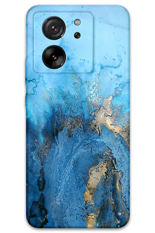 Xiaomi Mi 13T Pro Uyumlu Mermer Desenli Telefon Kılıfı + Ekran Koruyucu - 5812