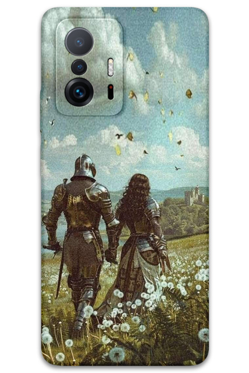 Xiaomi Mi 11T Pro Uyumlu Retro Desenli Telefon Kılıfı + Ekran Koruyucu - 5843
