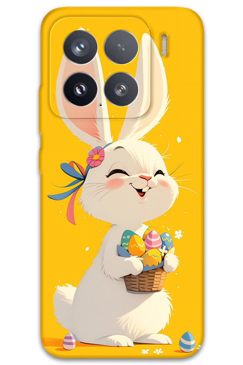 Xiaomi Mi 15 Pro Uyumlu Tavşan Desenli Telefon Kılıfı + Ekran Koruyucu - 5807