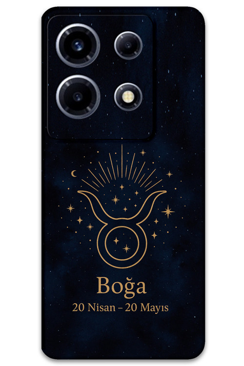 İnfinix Note 30 Vıp Uyumlu Boğa Burcu Desenli Telefon Kılıfı + Ekran Koruyucu - 5769