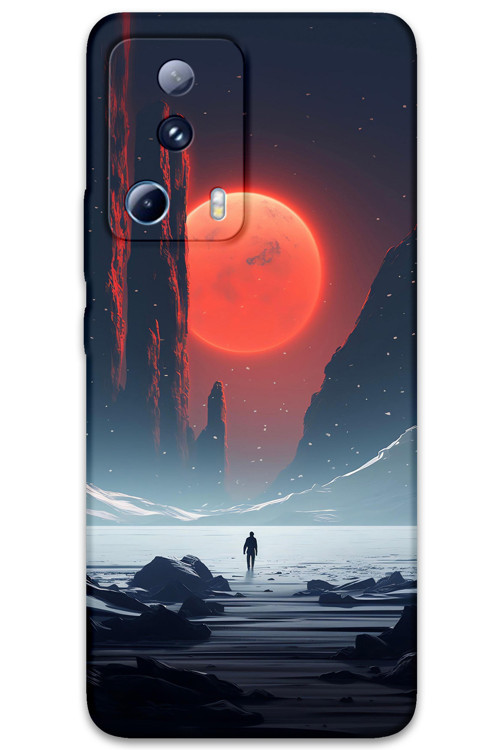 Xiaomi Mi 13 Lite Uyumlu Uzay Desenli Telefon Kılıfı + Ekran Koruyucu - 5861